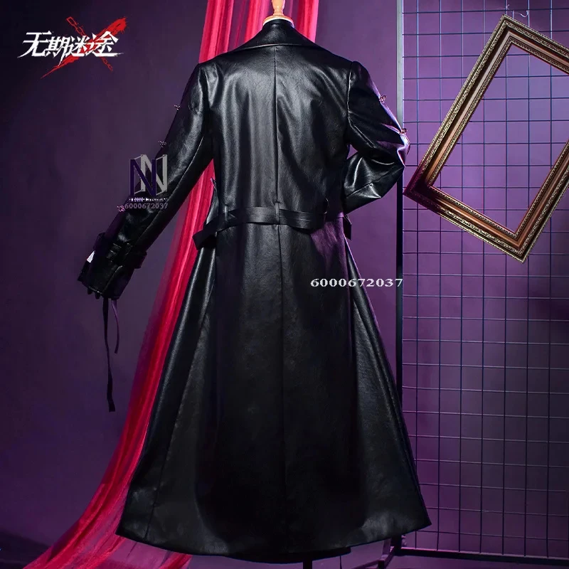 

3,k;6\g/Hot Game Path To Nowhere Cosplay Costume Anime Shalom Role Playing Fishtail Skirt with Leather Coat Women Comic k;6,y'9\