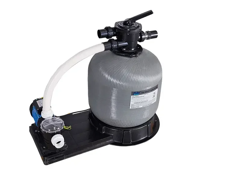 Swimming Fiberglass Combination 6-way Multi Port Value Filtration Combination System Top Mount/side Mount Sand Filter With Pump