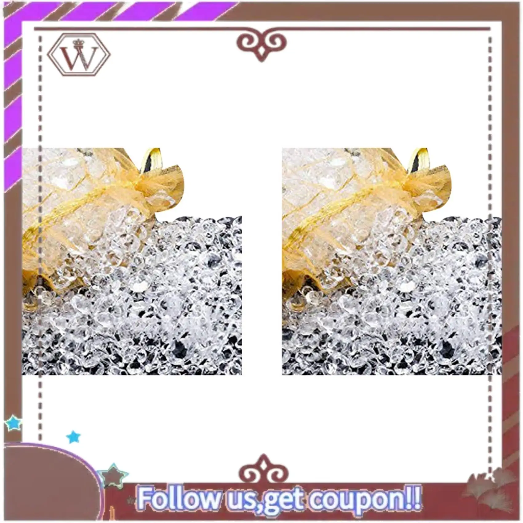 

(New)-12000 Pcs Acrylic Diamonds Clear Table Scatter Crystals For Vase Filler Christmas Wedding Birthday Party Table Decor,B