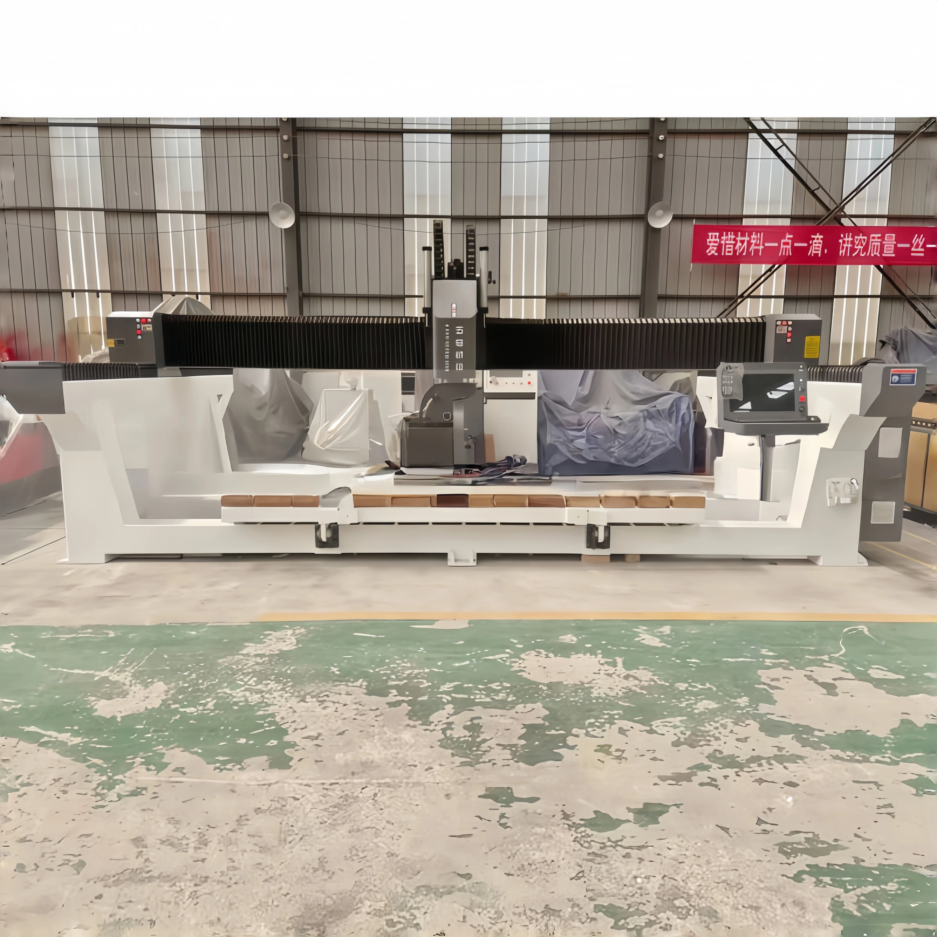 High Precision Multifunction Automatic 5 Axis Stone Processing Stone Cutting Machine CCD