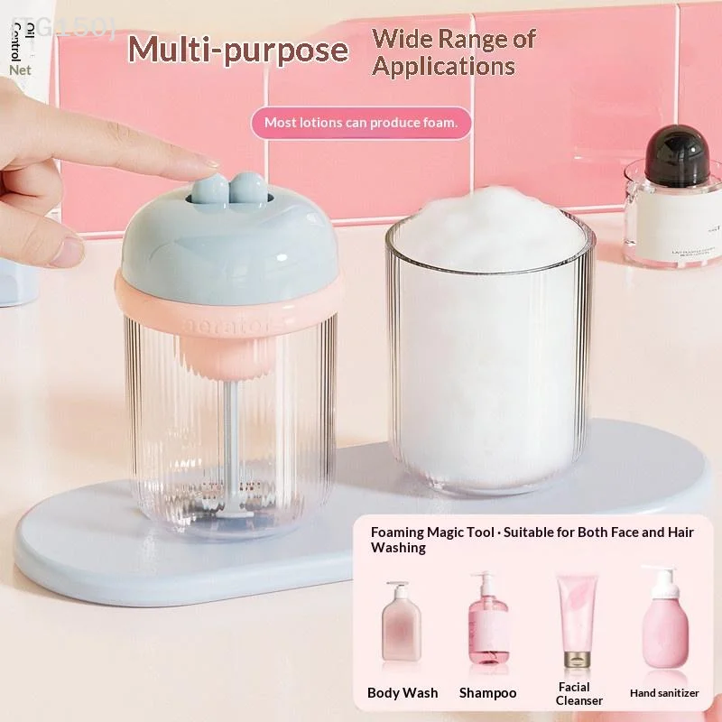 Espumador elétrico automático, garrafa de espuma recarregável por USB, dispensador de espuma para limpador facial, gel de banho, shampoo【WT】