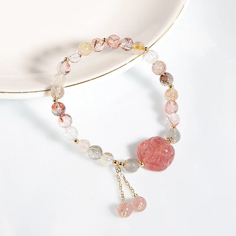 Chic Crystal Gemstone Bracelet  Trendy Fashion Jewelry for Women Unique Design