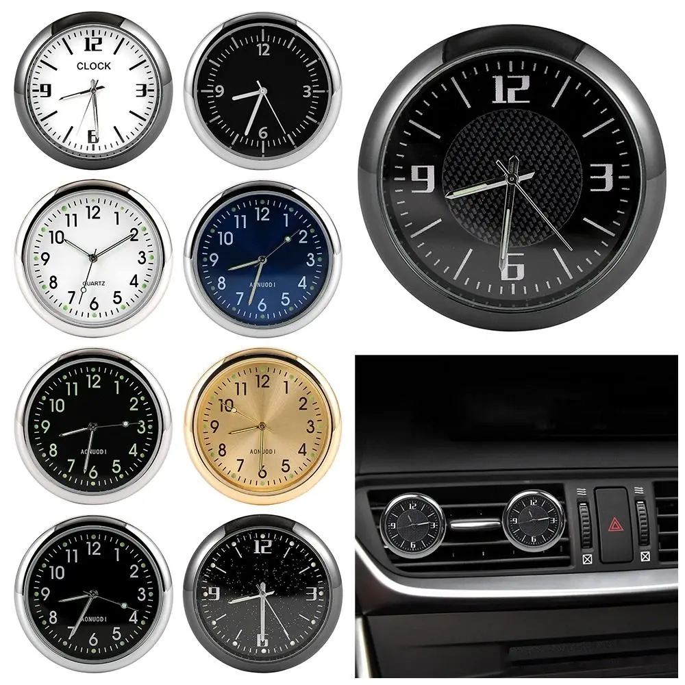 Car Clock Interior Dashboard Mount Watch Accessories For Car Boat Truck