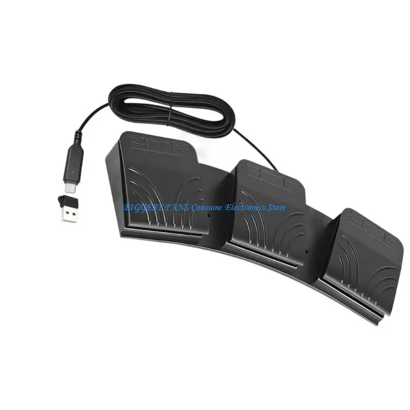 Pedal USB com macros customizáveis ​​para multimídia e controle equipamentos