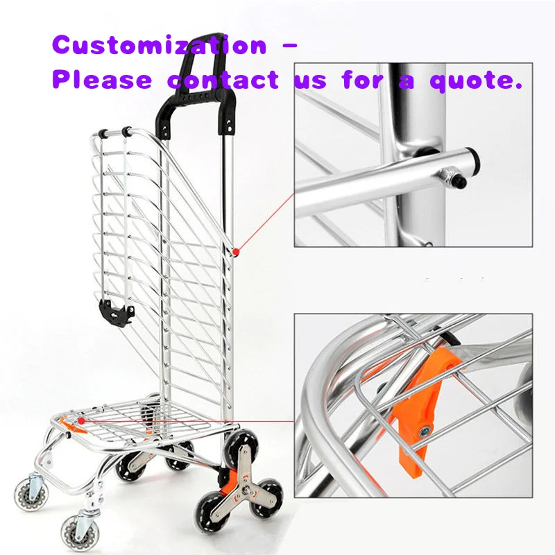 custom.Luggage Trolley Grocery Bag Storage Good Quality Multi-functional Trolley Shopping Hand Cart Carts OEM Zhejiang Folding O