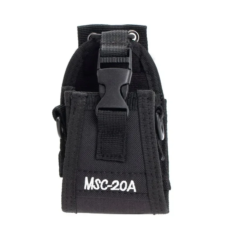 Nueva bolsa de nailon para Walkie Talkie de MSC-20A para Kenwood BaoFeng UV-5R BF-888S UV-82 bolsa con soporte de bolsillo para Radio funda