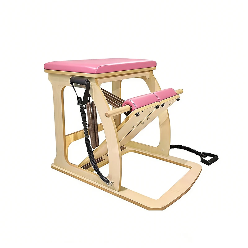 Durable Wood Pilates Reformers Pilates Machine Reformer Pilates Reformer Machine Maple Chair for Postnatal Care Centers