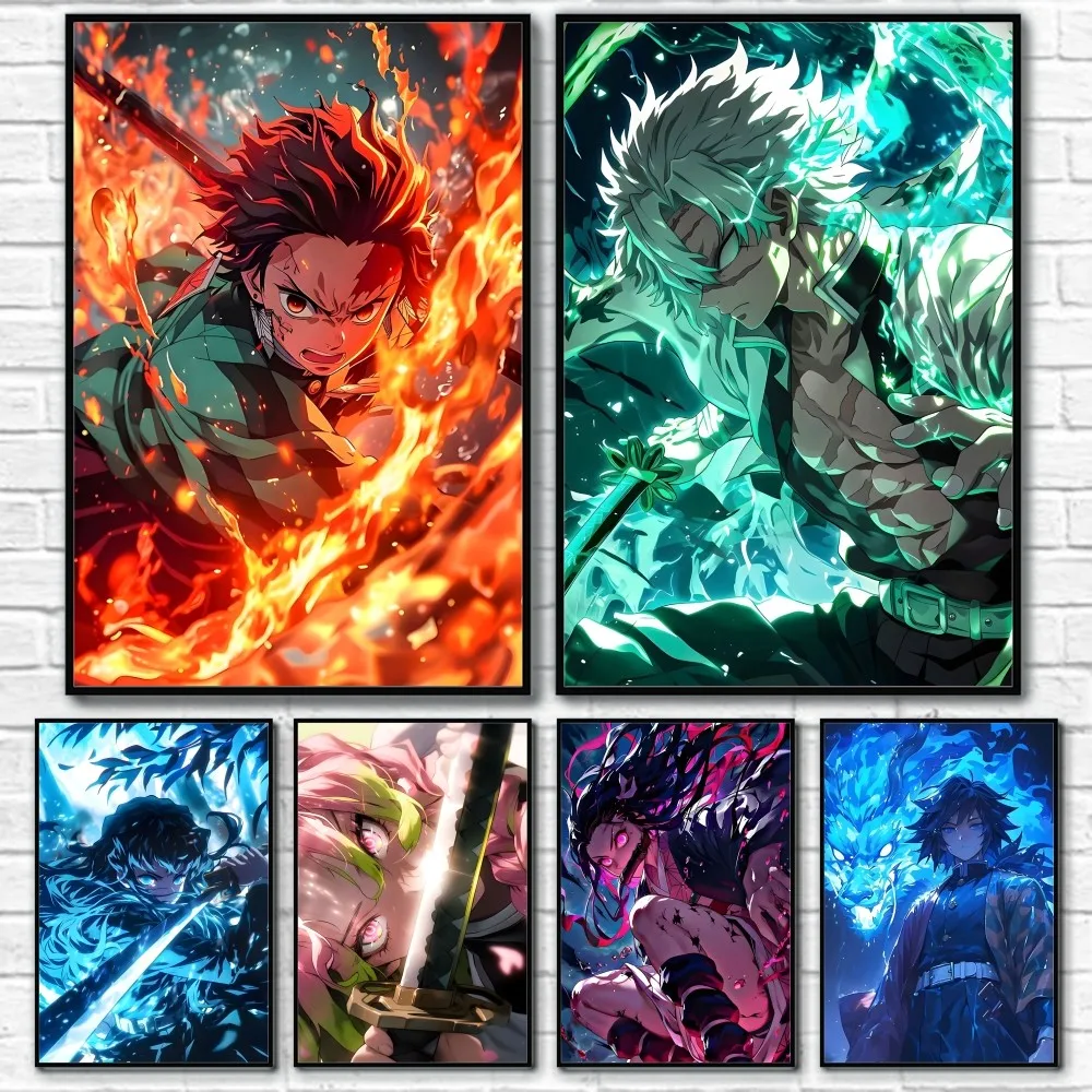 

Anime Cool G-Ghost K-Killer Classic Cartoon Poster Sticky Wall Art Printing Waterproof Home Living Bed Room Bar Aesthetic Decor