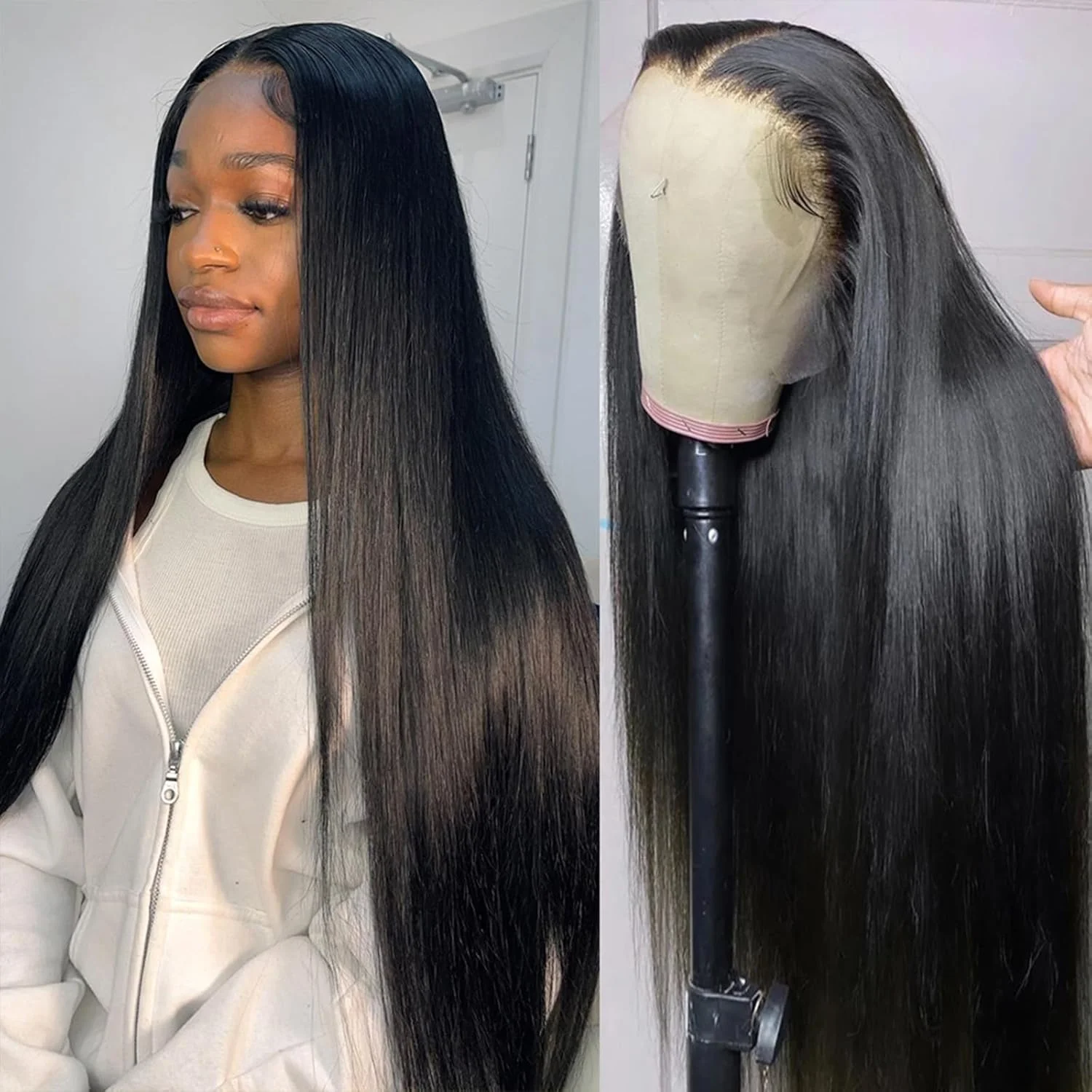 

Плотность 220, прямые человеческие волосы, фронтальный парик, 13x6, HD, прозрачные парики спереди, для женщин, 13x4, предварительно сорванные бразильские парики