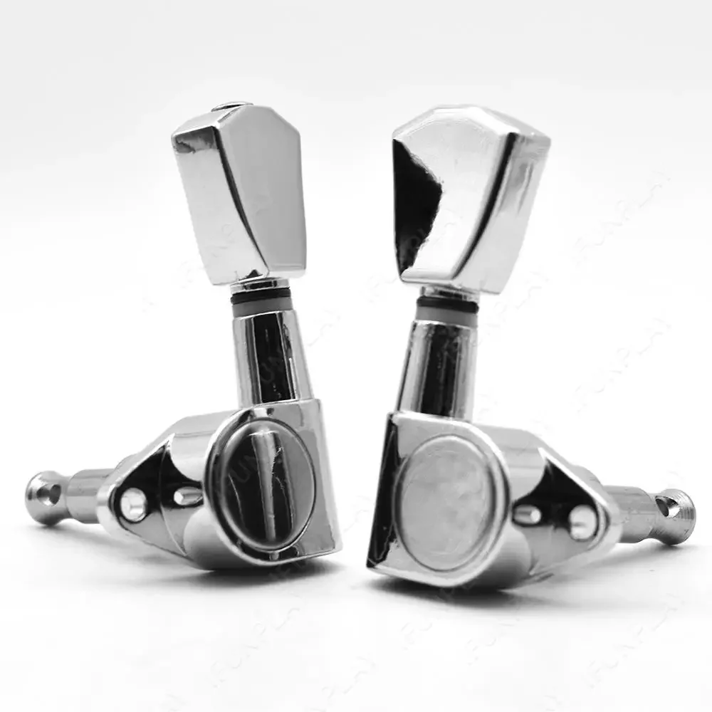 Sealed Closed Guitar Tuning Pegs Keys Machine Head Tuners for Acoustic Electric Guitars Part Gear Ratio of 15:1