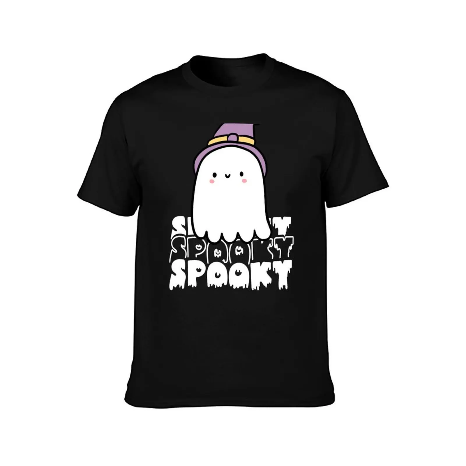 Cute Spooky Witch Ghost Fun Retro Halloween T-Shirt Thanksgiving Casual Tee T-Shirt