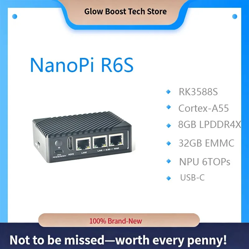 

fFriendly Nanopi R6S development board RK3588S Dual 2.5G Gigabit port 8G32GB calculation 8K60P