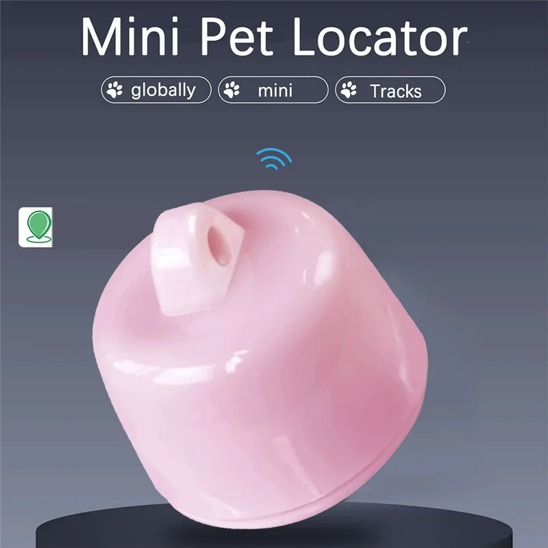 جهاز تتبع ABSQ-Mini GPS للحيوانات الأليفة خفيف الوزن لمكافحة فقدان الحيوانات الأليفة لنظام Android وIOS مثالي للقطط والكلاب والطيور والأرانب