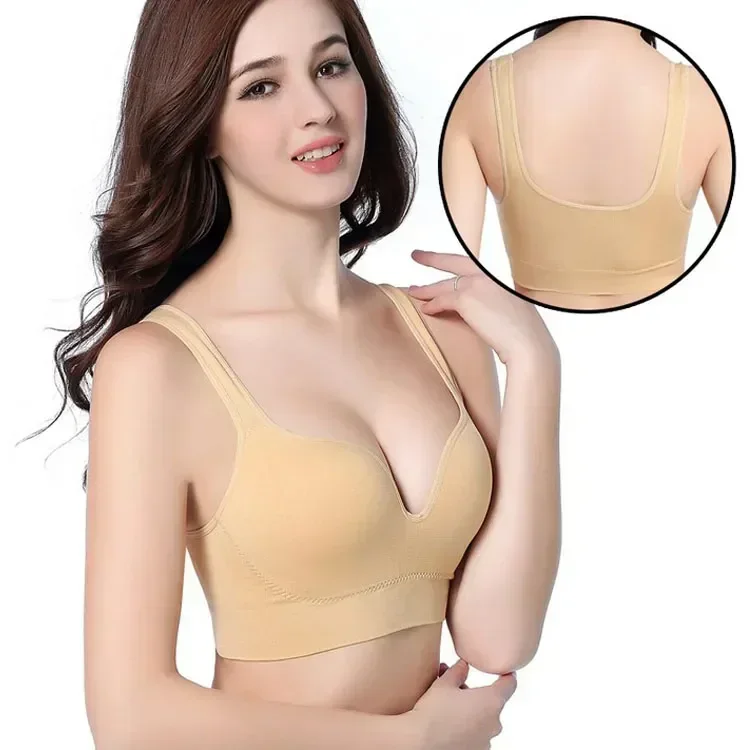 Sports S Without Vest Bones Ssiere Lette Underwear Wireless Women For Tops Gym Bra Underwire Up Seamless Push