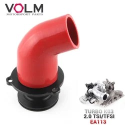 For vw Golf audi 1.8 2.0 Petrol Turbo K03 Turbo Outlet Muffler Delete Pipe (EA113 TFSI with K03 Turbo) FMMD3