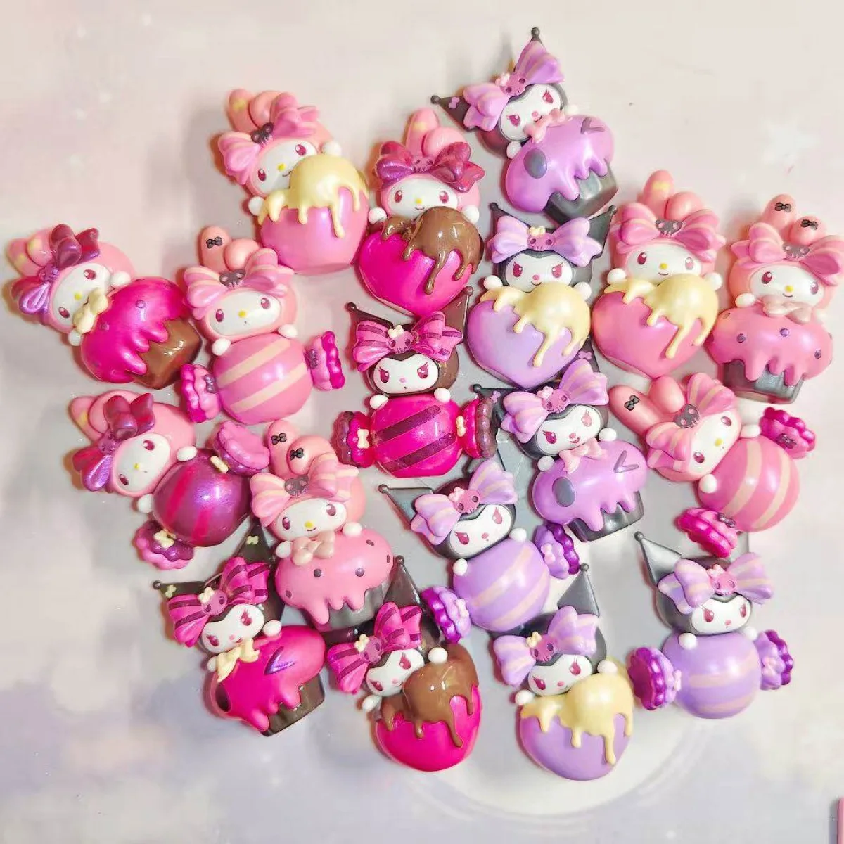 Sanrio Characters Kawaii Mini Figures Candy Sweet Blind Box Toy Kuromi My Melody Doll Collection Desk Decor Birthday Gifts view 3