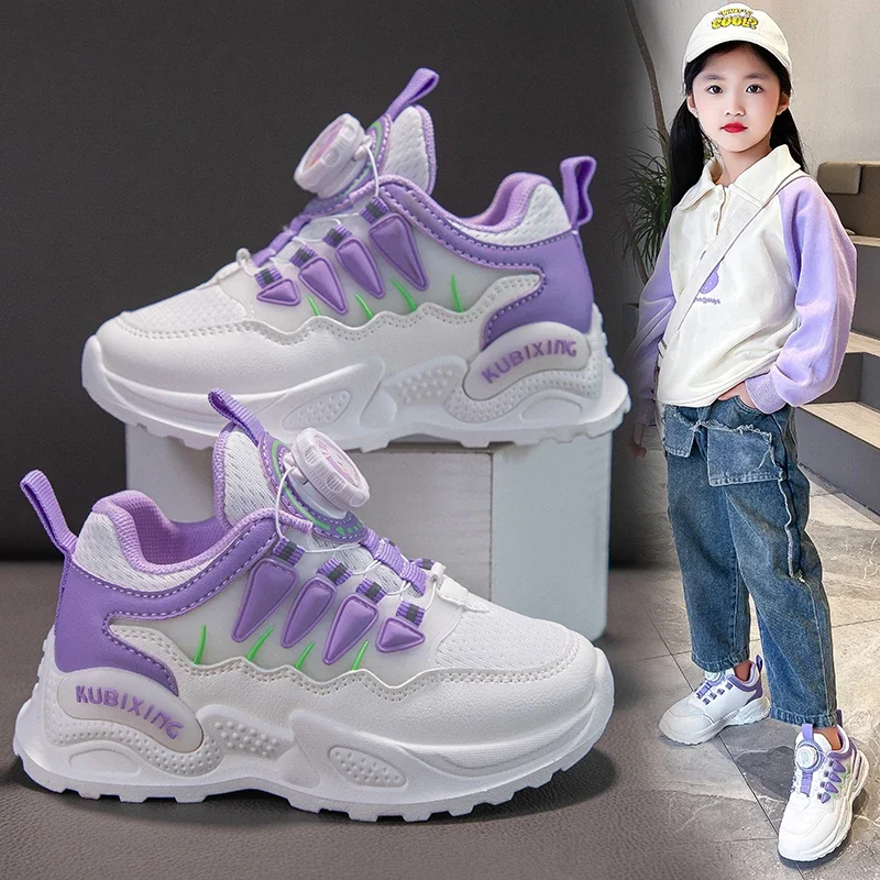 Kids Shoes Autumn Winter Boy Girls Sneakers Flat Children Comfortable Black White Casual Sport Shoes