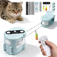 Pet Running Interactive Indoor Cat Toy Automatic/Remote DIY Speed Adjustable Wheeled Exercise for Cats/Dogs Simulating Hunting 5