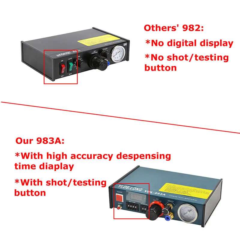 983a glue dispenser Semi-automatic PVC 30ML syringe glue dispenser epoxy dispensing tool