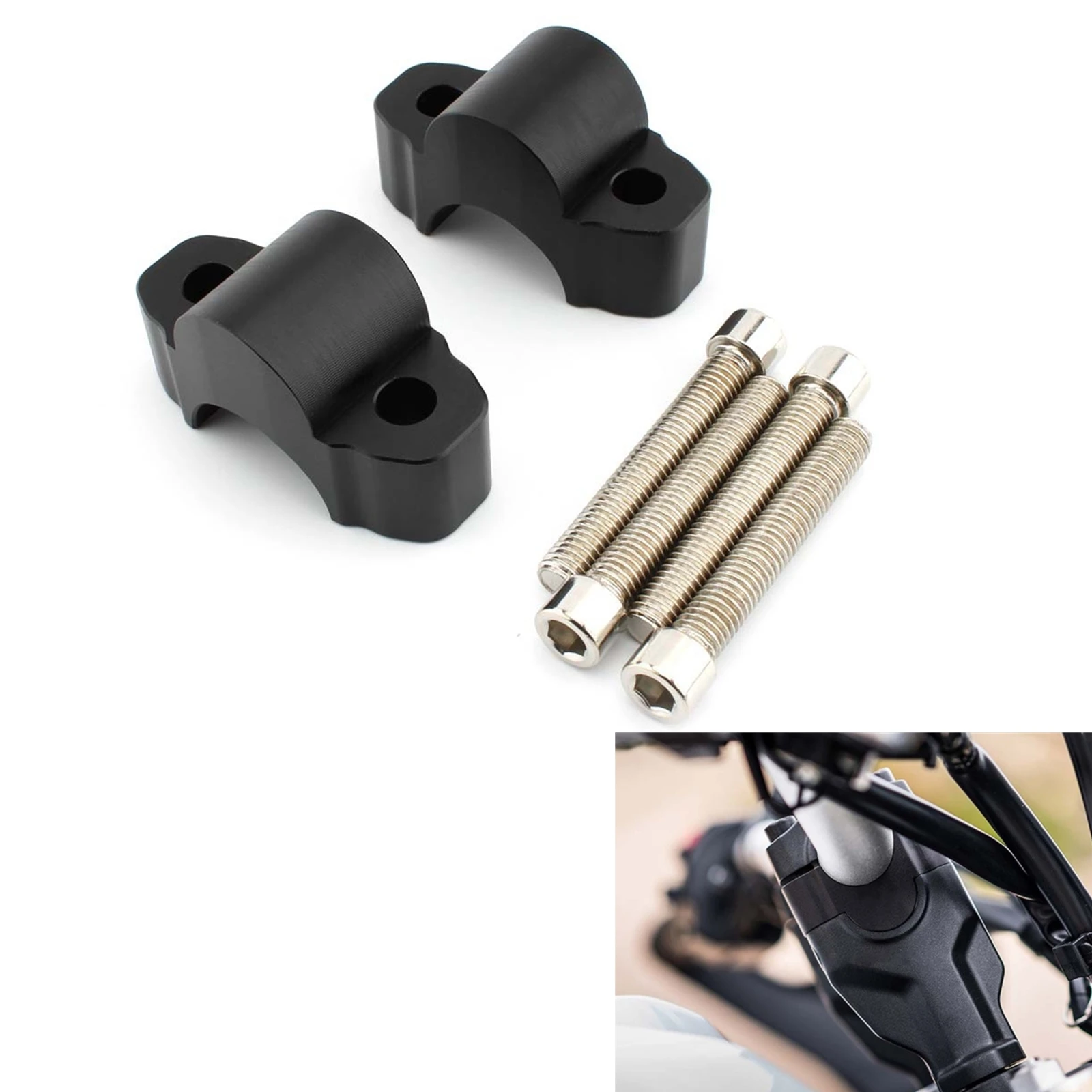Motorcycle Handlebar Riser Bracket Mount Clamp Adapter For Yamaha Tenere 700 T700 XTZ700 XT70Z 2019-2023