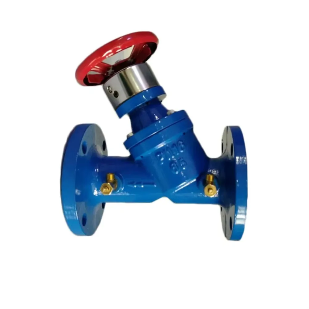 

DN100 high temperature liquid line balance valve with manual power gate construction and handwheel digital lock