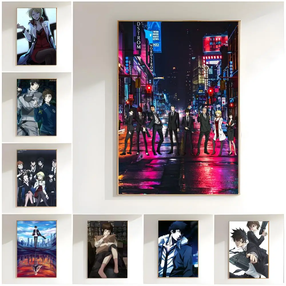 cyberpunk anime p-psycho-pass Poster Classic Wall Art  Home Decor  Peel and Stick Unframed