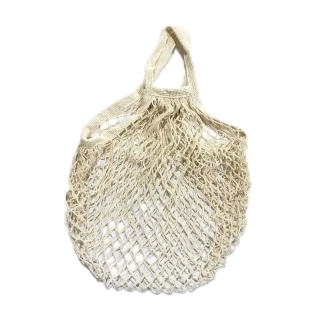 Reusable Grocery Mesh Bag Made With Cotton Environmentally Friendly Choice Eco-Friendly Mesh Net Bag Long style