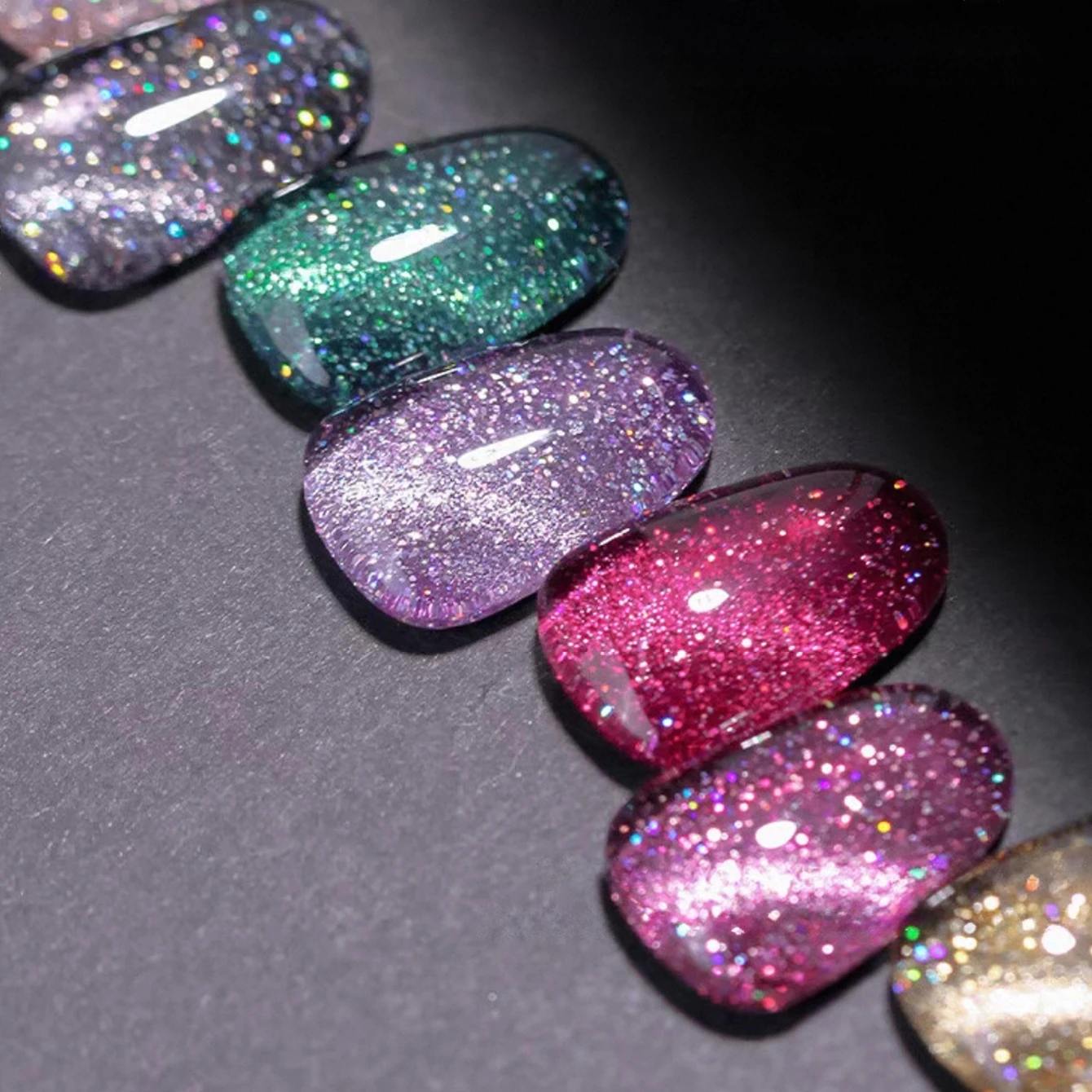 

MEC 1-8 шт. 12 мл осень-зима Galaxy гель-лак для ногтей «кошачий глаз» 2025 красочные блестящие алмазные цветные стеклянные бусины товары для дизайна ногтей