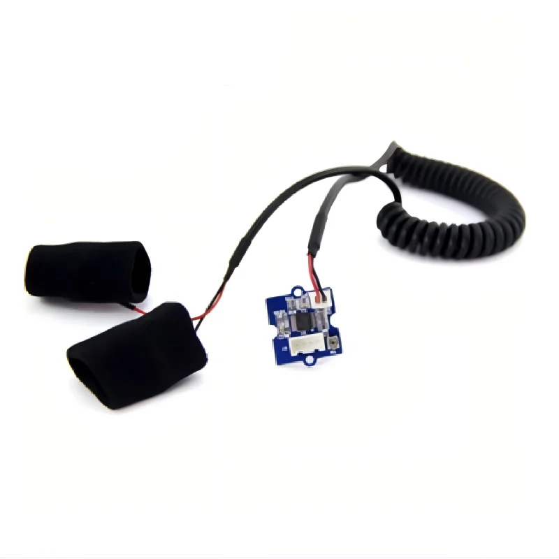 เซ็นเซอร์วัดกระแสไฟฟ้าผิวหนัง Grove GSR ตรวจจับค่าความต้านทานและความนำไฟฟ้าของผิวหนัง