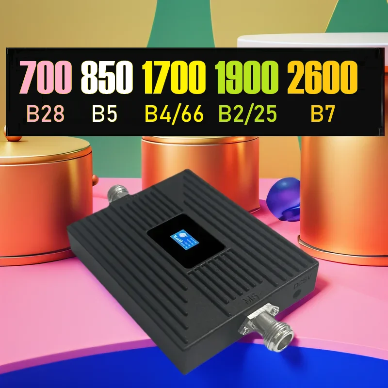 700 850 1700 1900 2600 الفرقة B28 N28 B5 N5 B4 N4 N2 N25 N66 LTE 2G 3G 4G 5G الخلوية مكبر للصوت المحمول إشارة الداعم مكرر