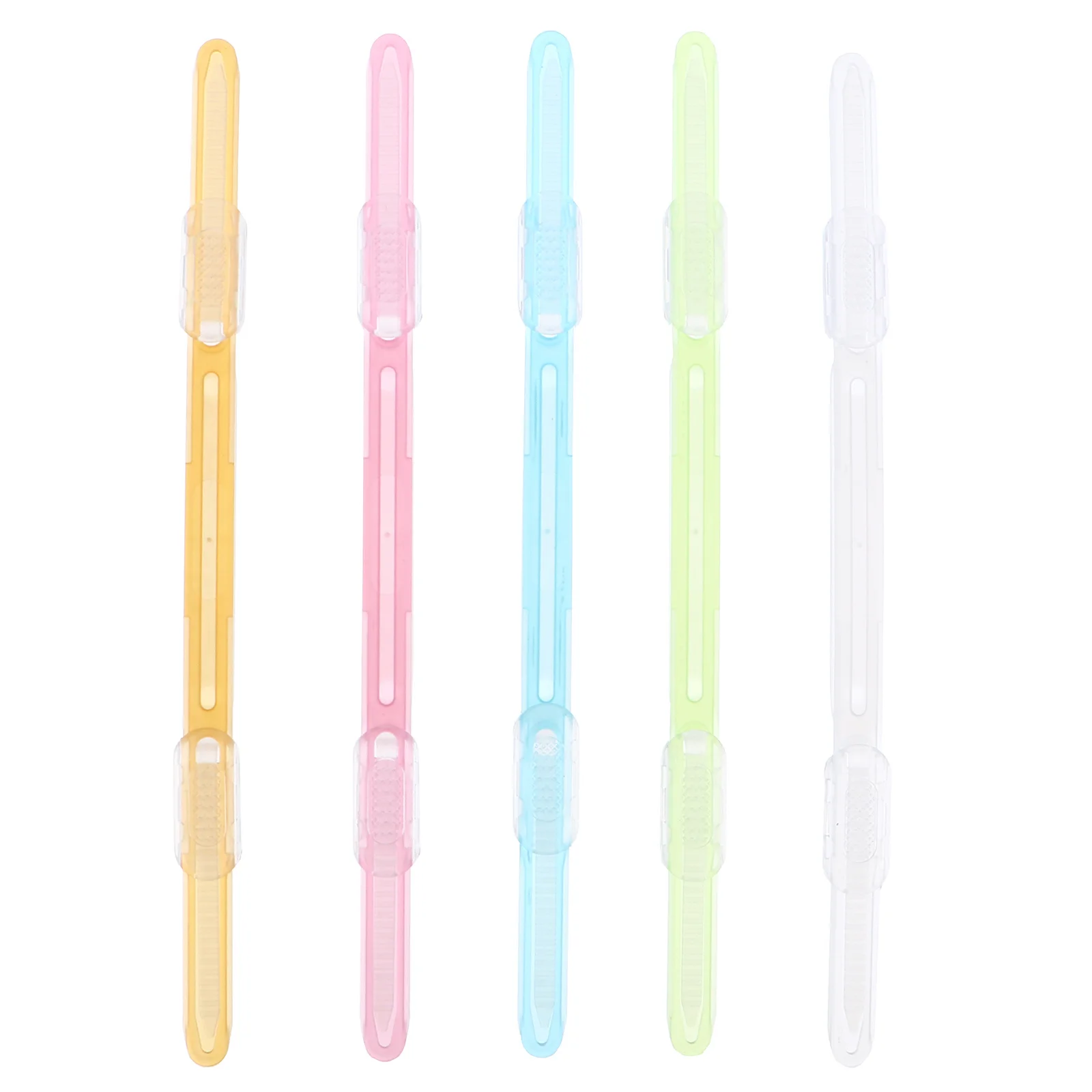 1세트 플라스틱 제본 클립 실용적인 루즈리프 바인더 클립 간편 설치 종이 클립 문구류 사무용 파일용