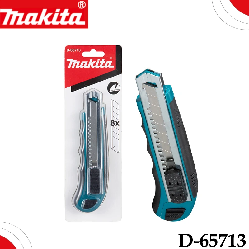 

Makita D-65713 Utility Knife, Heavy-Duty Retractable Box Cutter with Snap-Off Blades