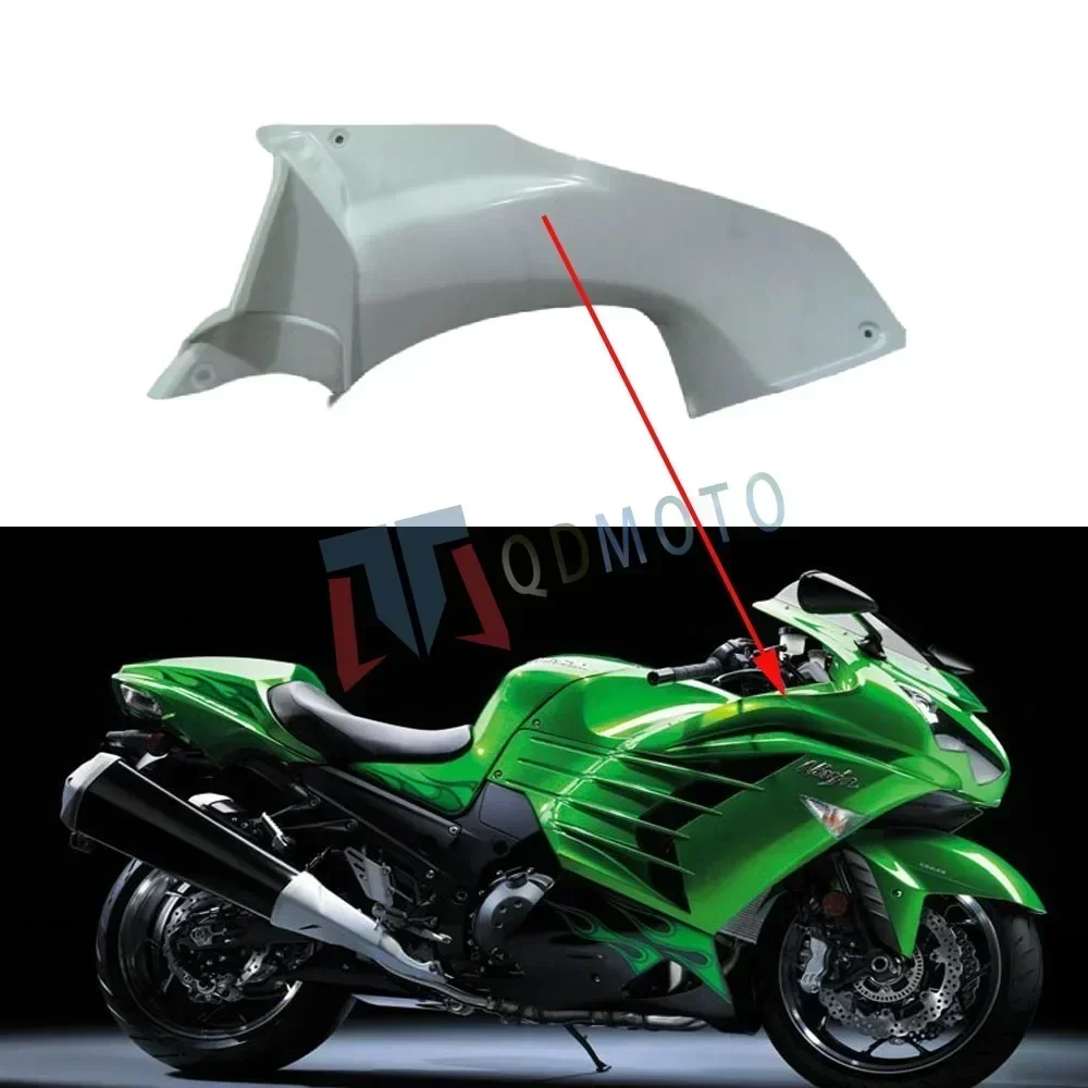 For Kawasaki Ninja ZX 14R 2012-2013-2015 Motorcycle Unpainted Head tube Trim Covers ABS Injection Fairing Accessories