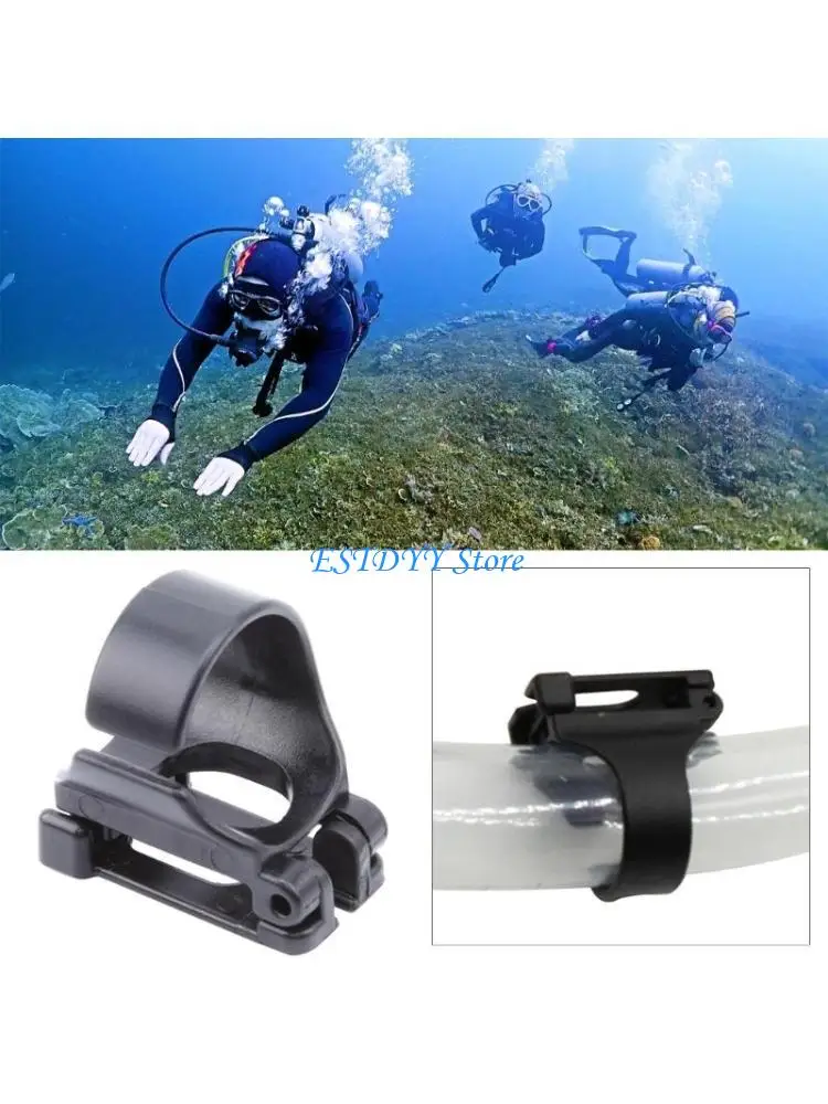

G6DE 4Pcs Snorkel Clip Universal Snorkel Holder Snorkel Retainers Air Tube Keeper Set for Scubas Diving Snorkeling Equipment