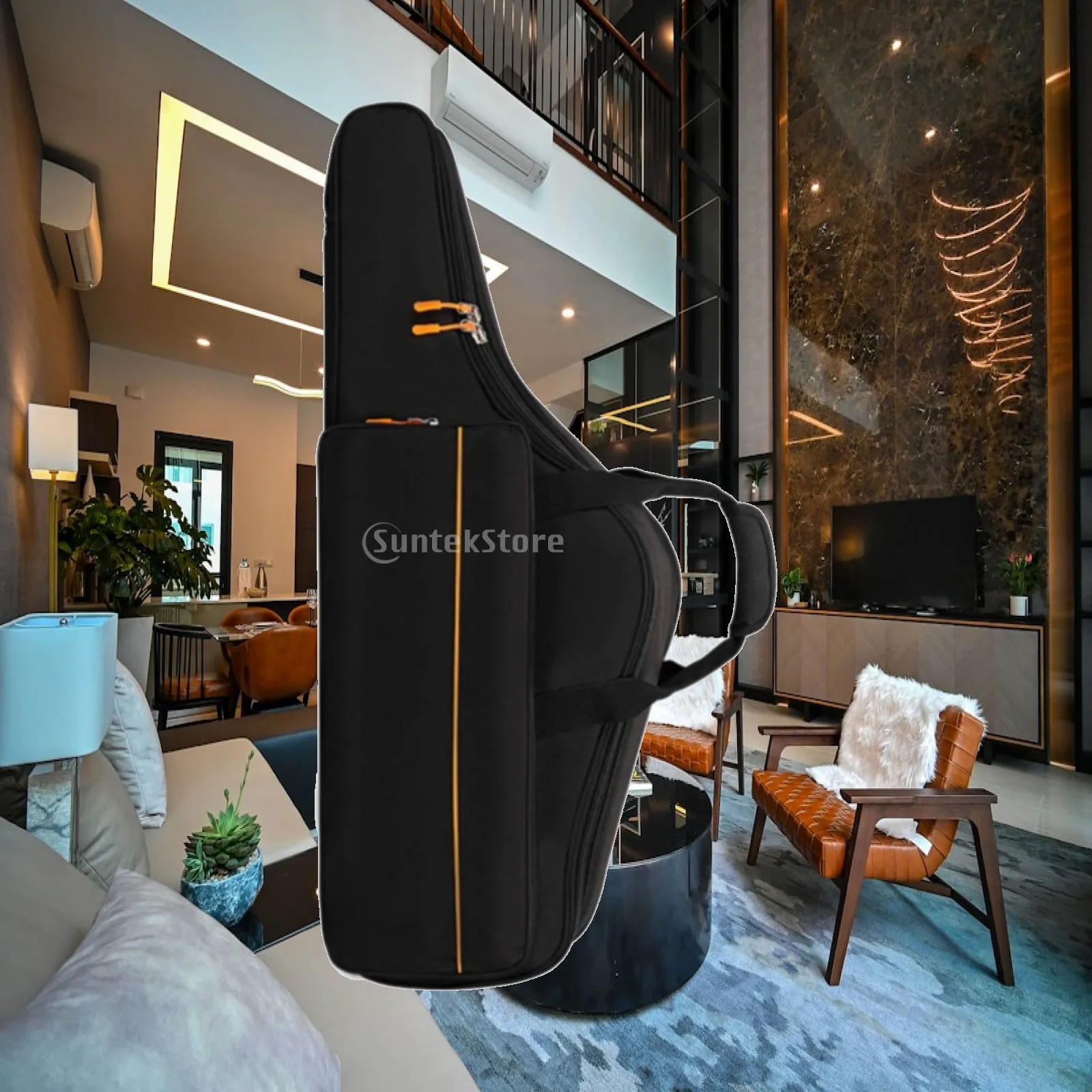 Padded Tenor Saxophone Carry Case Oxford Cloth Bag with Backpack Straps for Transport Storage