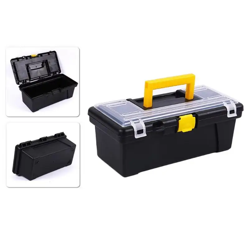Multifunctional Plastic ABS Tool Storage Box With Handle Portable Tool Organizer,Multi-Use For Car And Home