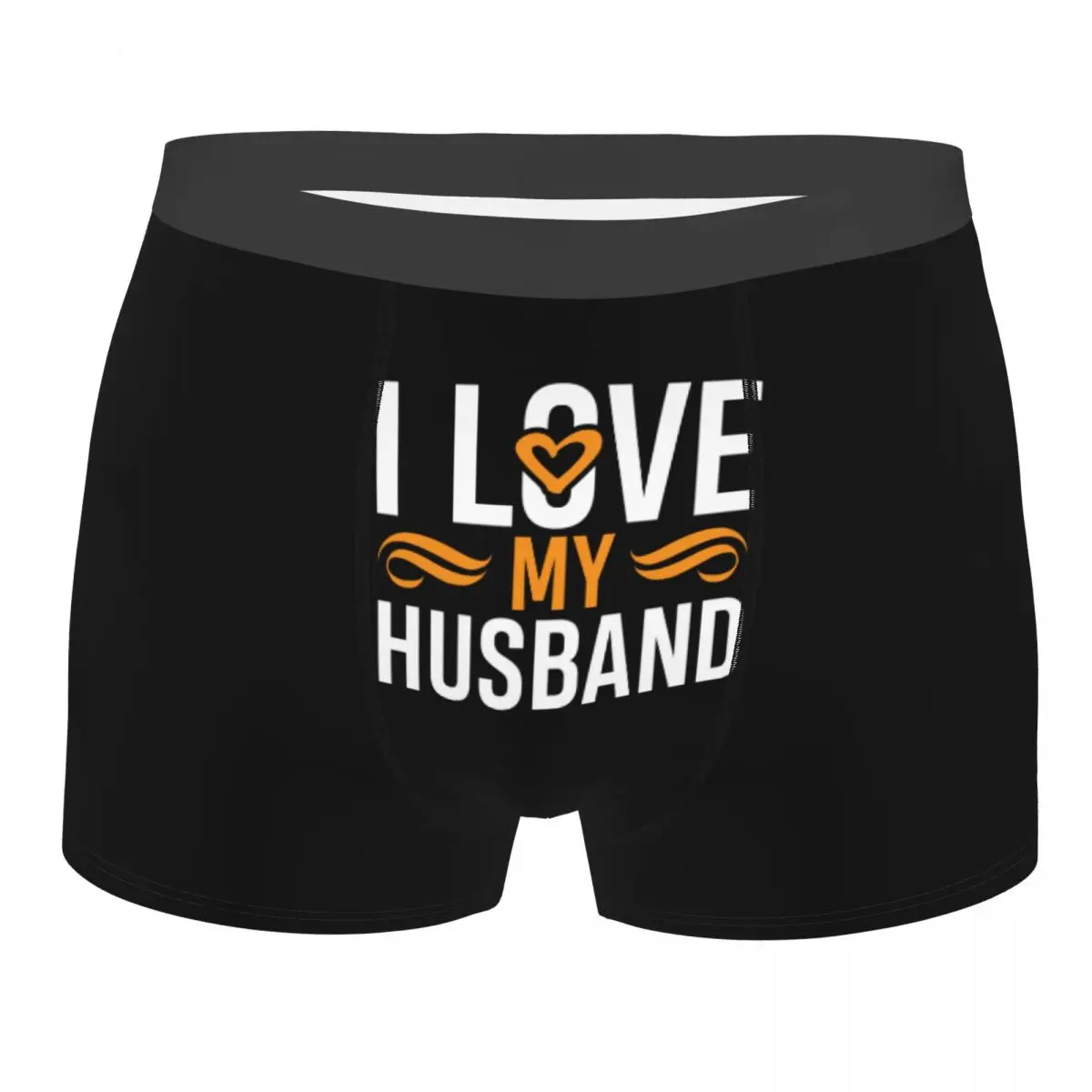 

Мужское нижнее белье на заказ Cool I Love My Husband, трусы-боксеры, дышащие шорты, трусы