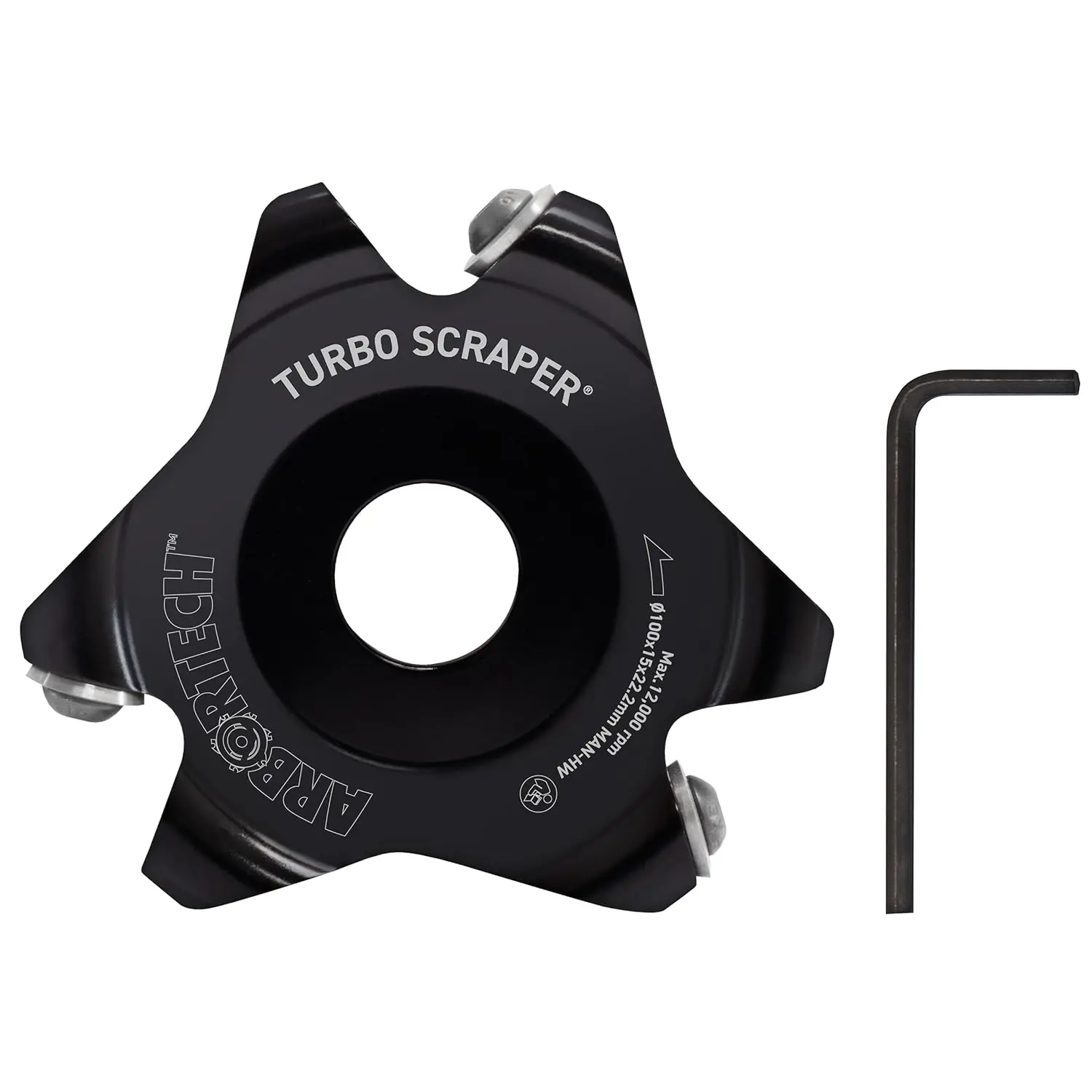 Turbo Scraper 4 Zoll Holzschnitzscheibe Winkelschleifscheibe