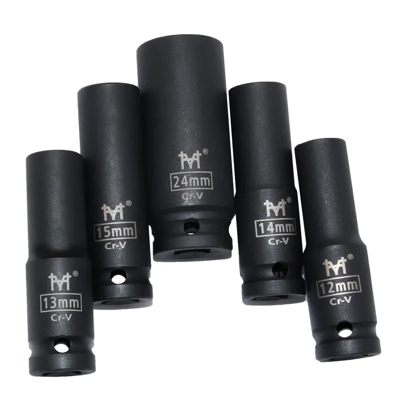 1Pcs Extended 1/2 inch Impact Socket for Air/Electric Wrench, 12.5mm Drive Heavy Duty Pneumatic Socket Set, 13mm 16mm 33mm