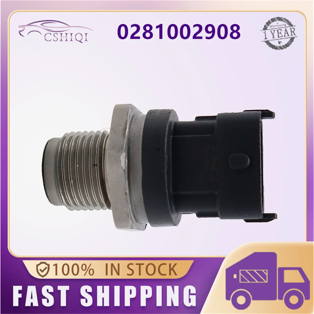 

0281002908 Датчик давления топливной рампы 314004A010 0281002568 для KIA Sorento I Hyundai 2.5 CRDi Mitsubishi Автомобильные аксессуары