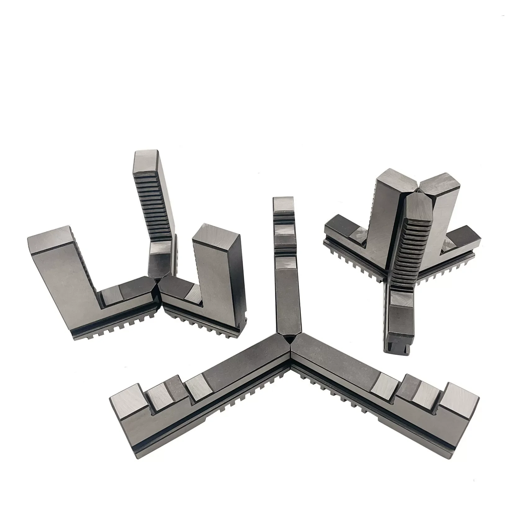 K11-160 Chuck Three Claw Universal Three Claw Chuck Foot Set Mechanical Lathe Extension and Height Increase