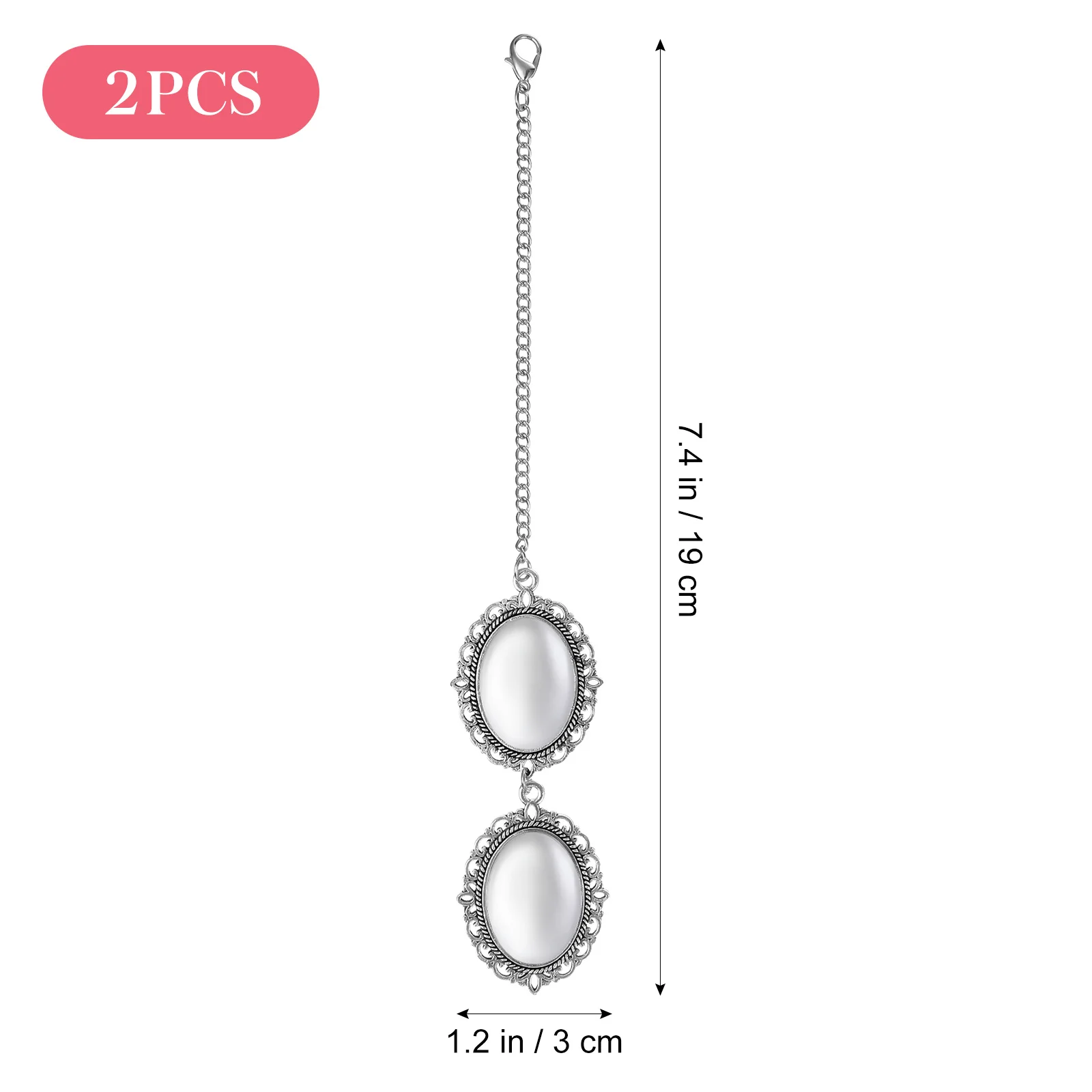 

2pcs Photo Hanging Ornaments Vintage Alloy Frame Diy Pendant For Graduation Hat Decor Party Event Gift Diy Accessories, Photo