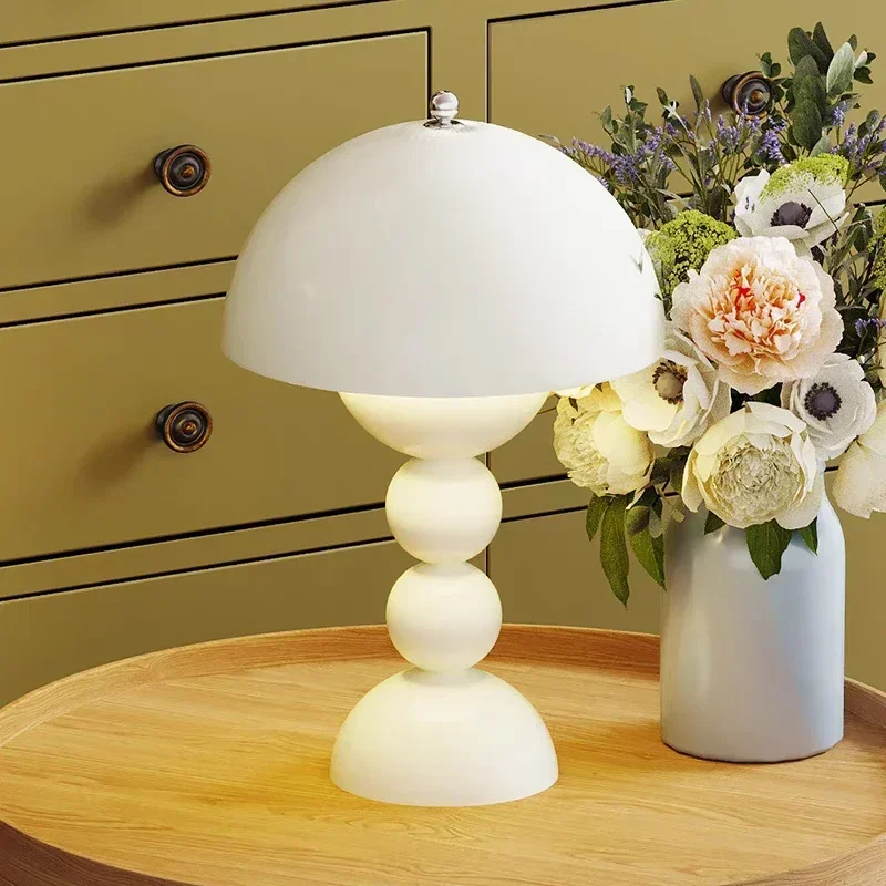 Nordic LED Table Lamp White USB Dimmable For Home Living  Bedroom Bedside Room Interior Decoration LED Night Lamps Desk Light