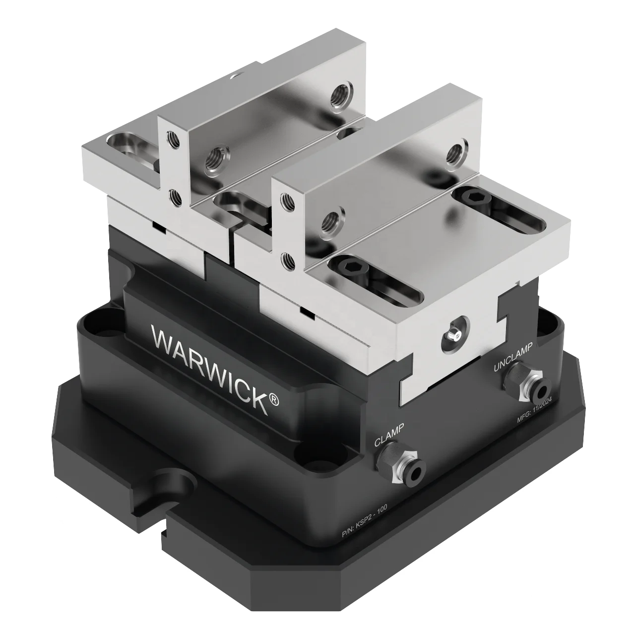 KSP2-100 + TRZ-100 ملزمة هوائية متحدة المركز متينة بدون نقطة 5 محاور ظرف هواء لدوار VMC