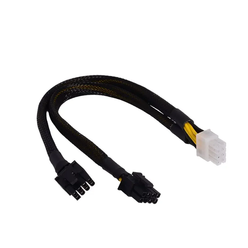 ADT-Link 6Pin to Dual 8Pin Graphics GPU Power Supply Cable R43SG Universal Power Cord for External Laptops GPU Dock Accessories