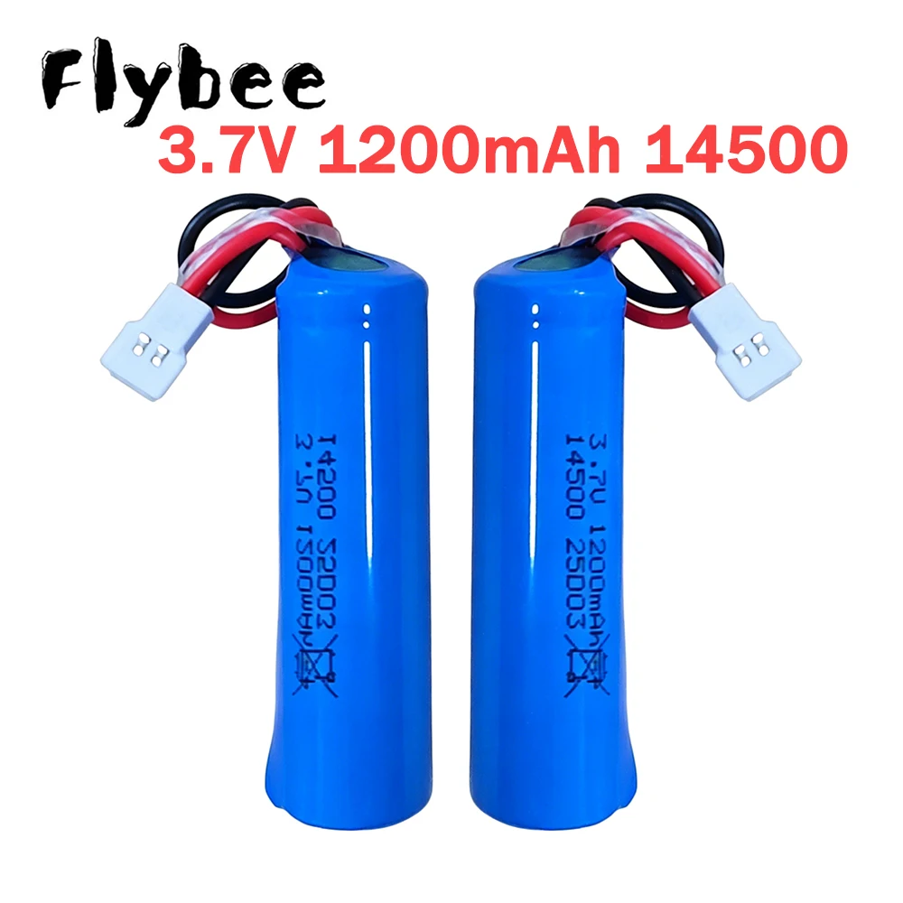3.7V 1200mah 14500 Lithium-ion Battery for TKKJ H116 2.4GHz 4 Channel Mini R/C Boat, 3.7V Li-ion battery For RC Stunt Dump Car