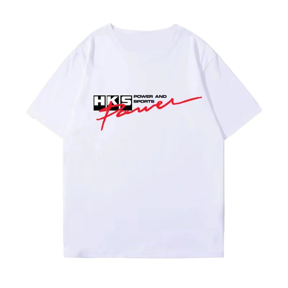 

2025 JDM Japanese Performance Car HKS Car Modification Culture Cotton Breathable Round-neck T-shirts For Both Men And Women