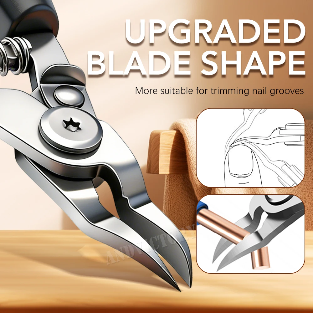 Toe Nail Clippers Nail Correction Thick Nail Ingrown Toenails Nippers Dead Skin Nail Art Pedicure Care Plier Cutter Scissor Tool