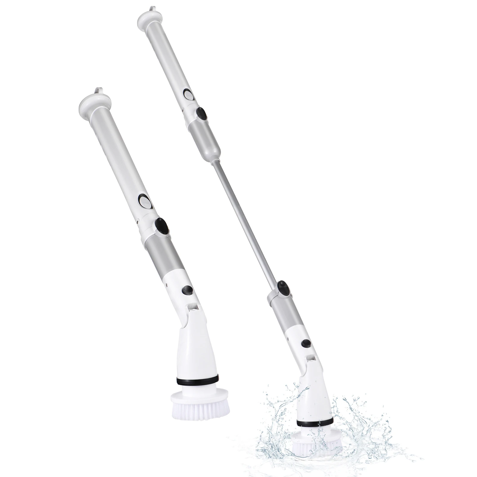 Electric  Scrubber Cordless Handheld Cleaning Brush with Adjustable Extension Handle 4 Brush Heads 4000mAH Battery for Kitchen