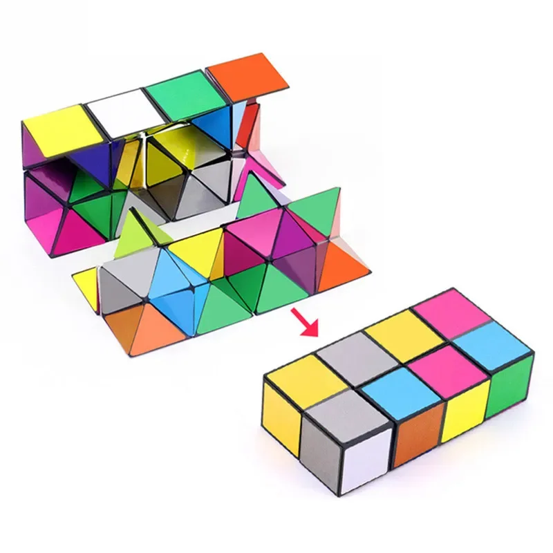 Yoshimoto Magic Cube Toy para crianças, criativo DIY, Relax Puzzle Game, Infinity Cube Gift Idea, homens e mulheres, 2 em 1